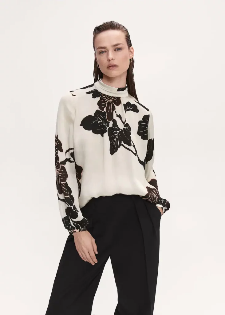 Blusa gasa estilo estampada