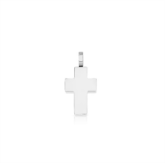 Colgante Cruz en acero color plata el corte ingles