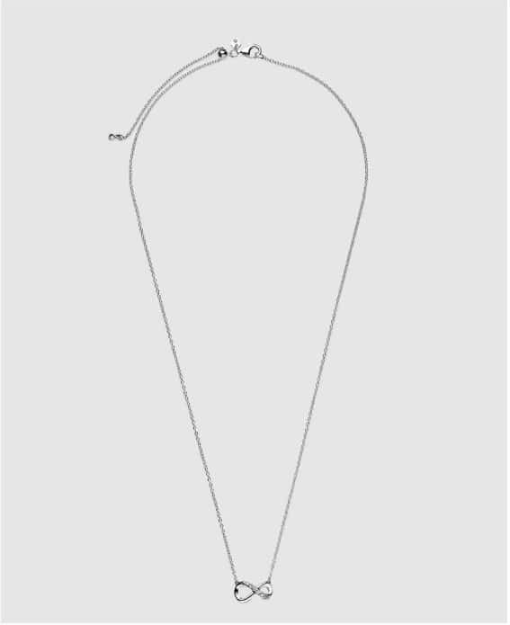Collar Pandora en plata de ley Infinito de plata y circonitas