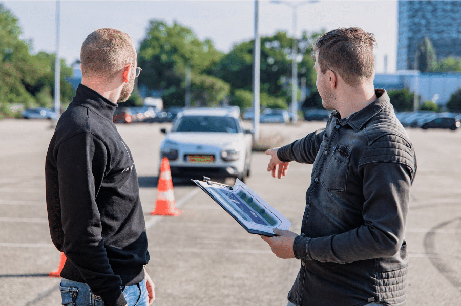 prueba para aprender a conducir un coche