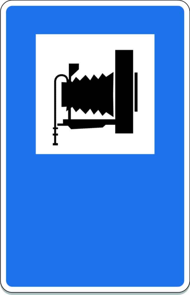 Señal cuadrada con una cámara