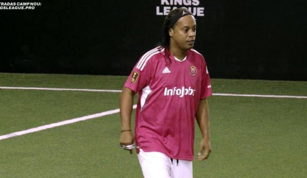 Ronaldinho, también el mejor pagado en la Kings League 110 Jugó con Porcinos FC