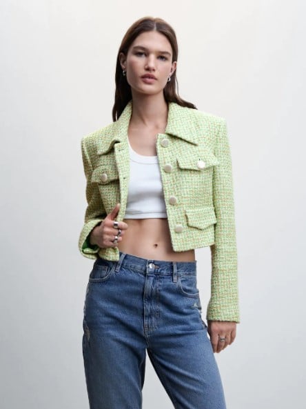 La chaqueta tweed de Mango que será tendencia esta primavera