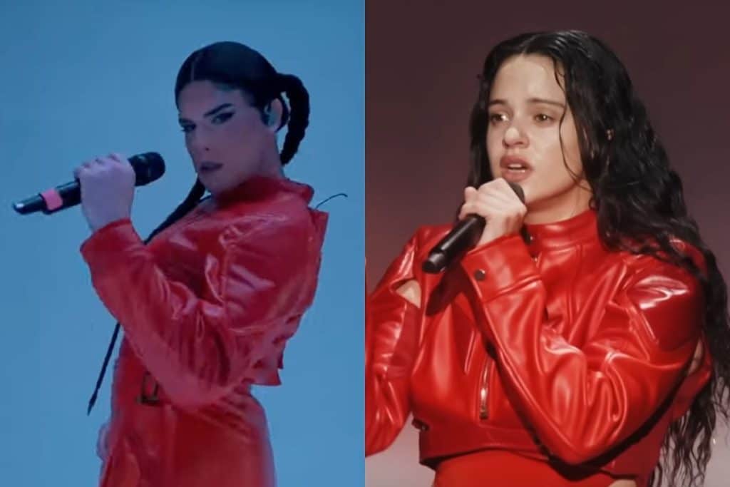 El espectáculo se armó con videos y canciones de Rosalía