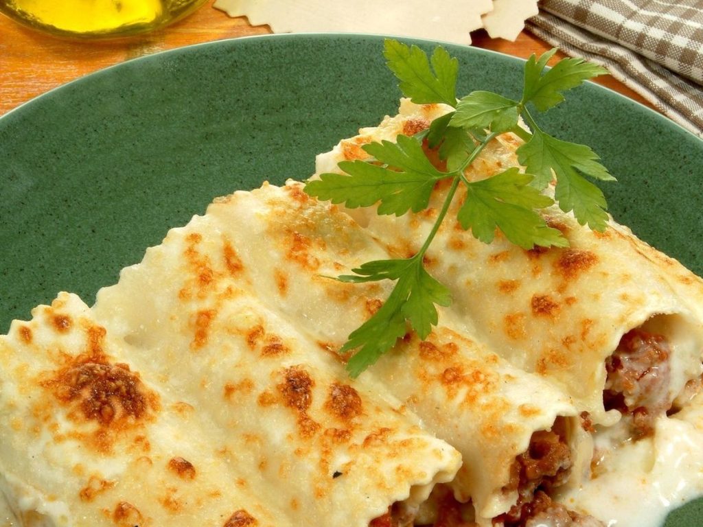 El paso final de los canelones a la italiana