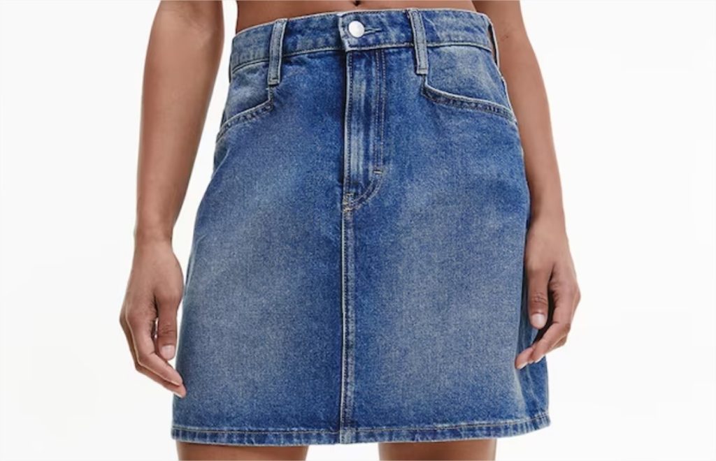 Minifalda denim azul oscuro