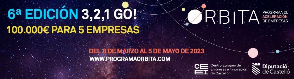 El CEEI y la Diputación de Castellón abren la convocatoria de la sexta edición de la aceleradora Órbita 1 Orbita1