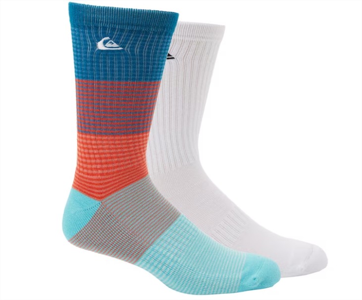 Pack de 2 calcetines de hombre Multi Stripe Quiksilver
