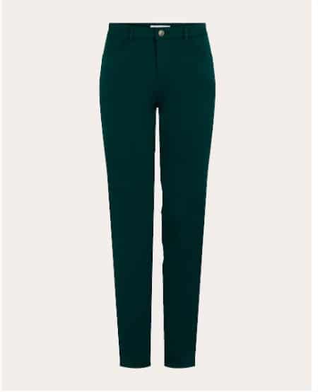 Pantalon pitillo de mujer liso con bolsillos