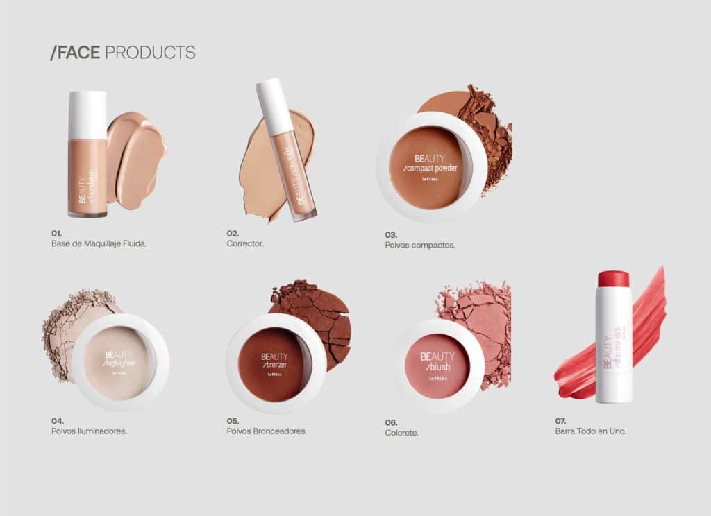 Productos dedicados para el rostro