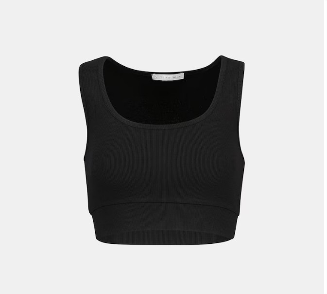 Top crop de punto canalé el corte ingles