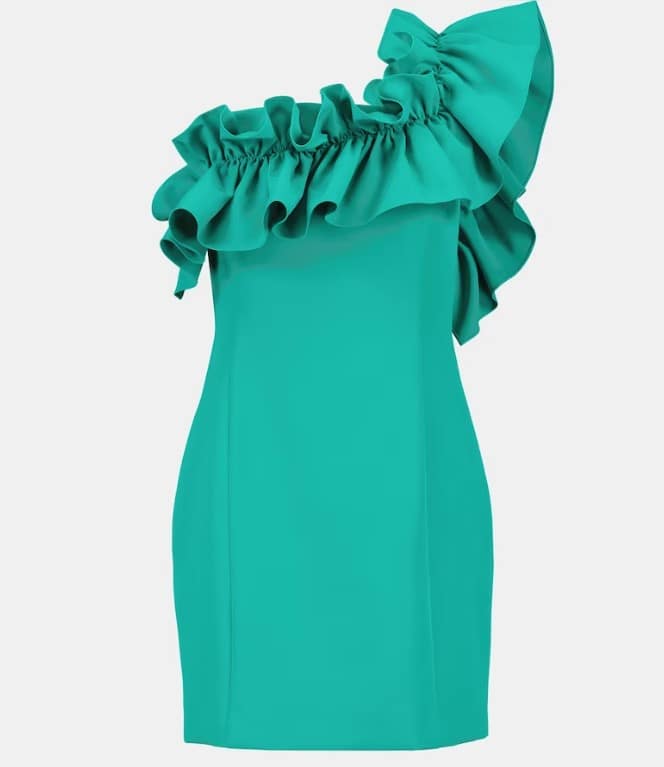 Vestido corto con volantes el corte ingles