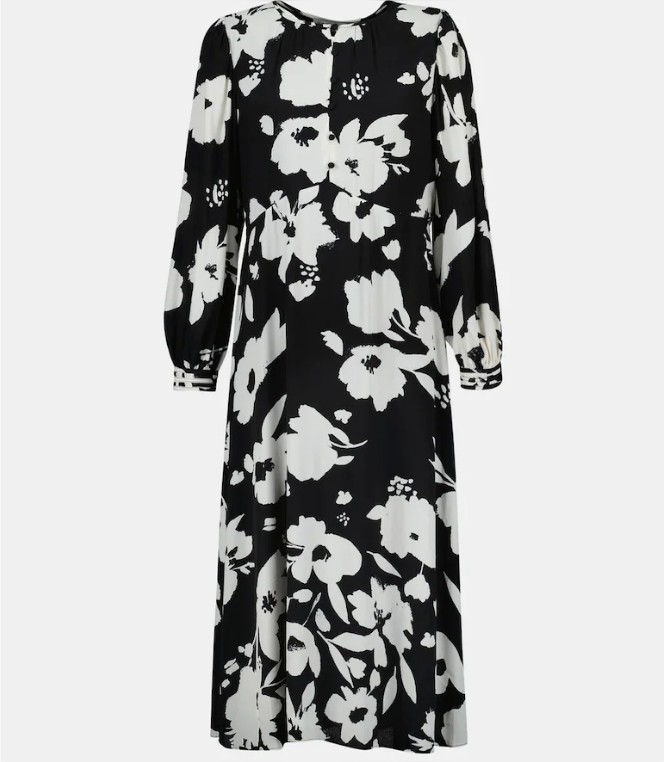 Vestido estampado de mujer con cuello caja el corte ingles