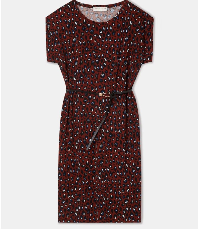 Vestido túnica con cinturón el corte ingles