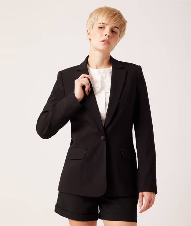 blazer cuello solapa naf naf el corte ingles