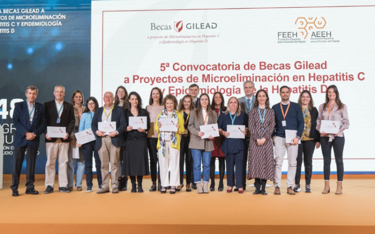 AEEH y Gilead entregan las becas a proyectos de microeliminación en hepatitis C y en epidemiología de hepatitis D