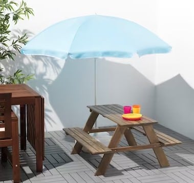 Mesa picnic p/niños RESÖ de Ikea