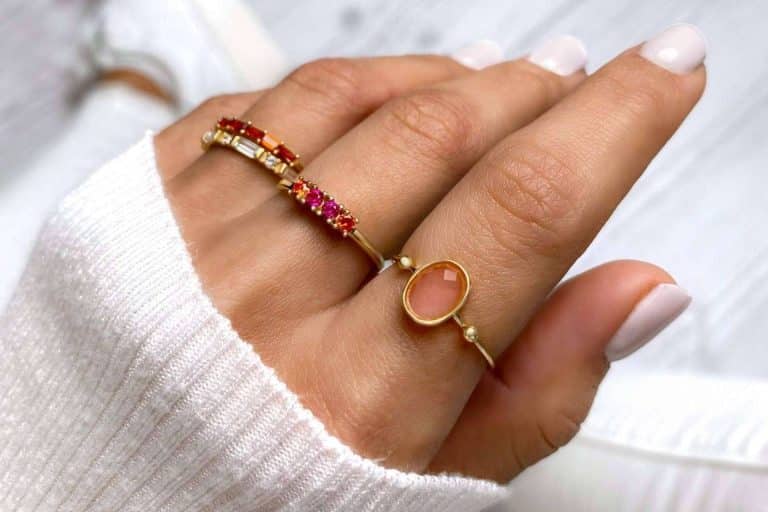 Anillos bañados en oro, en el catálogo de Le Petite Marie