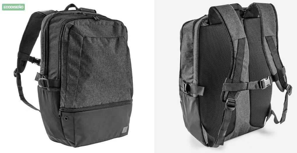 Mochila 33L - ESSENTIAL Gris oscuro de Decathlon