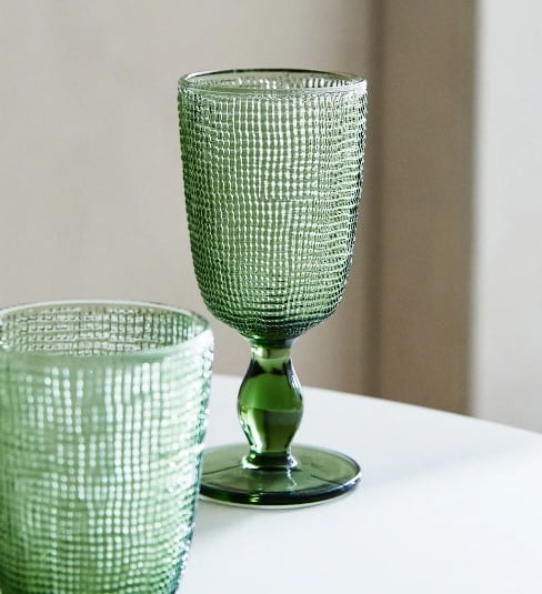Copa de vidrio con relieve de Zara Home