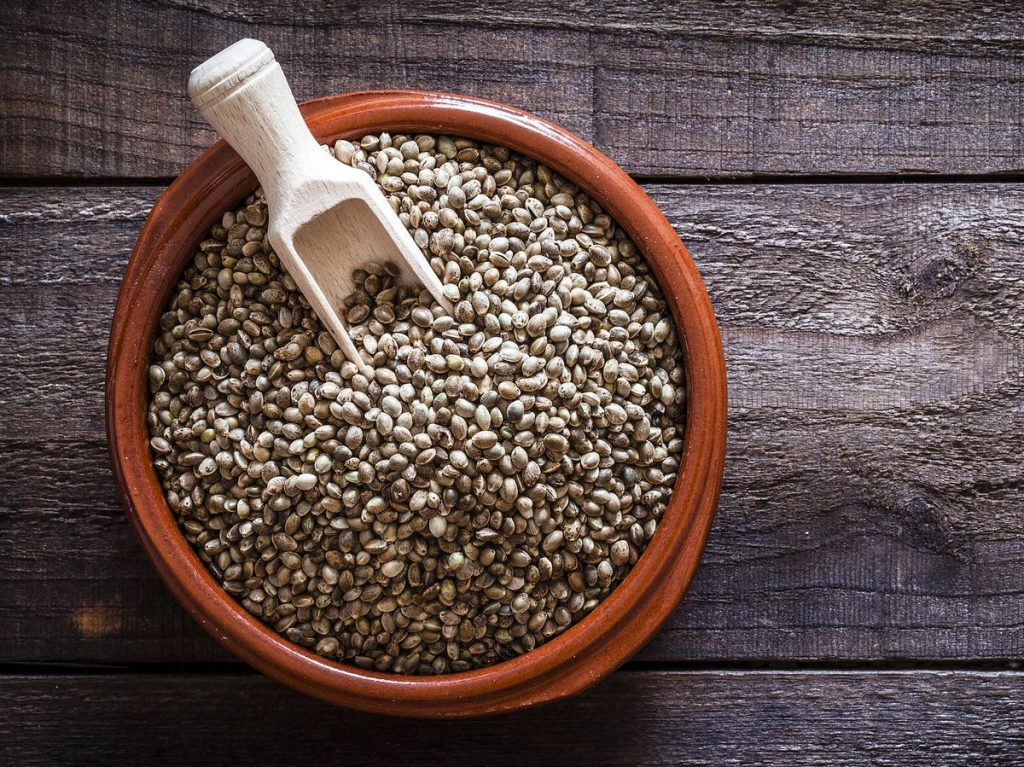 Las semillas de cáñamo