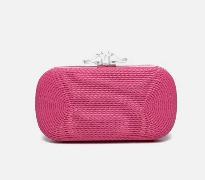 Bolso de fiesta tipo clutch en fucsia el corte ingles