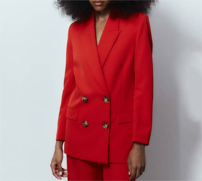 Chaqueta cruzada traje