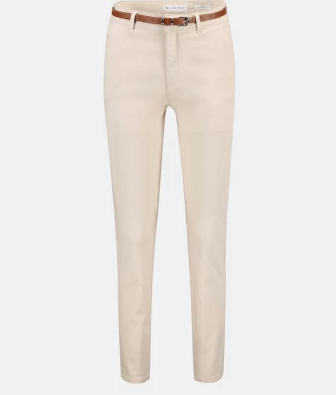 Chino de mujer recto con cinturon