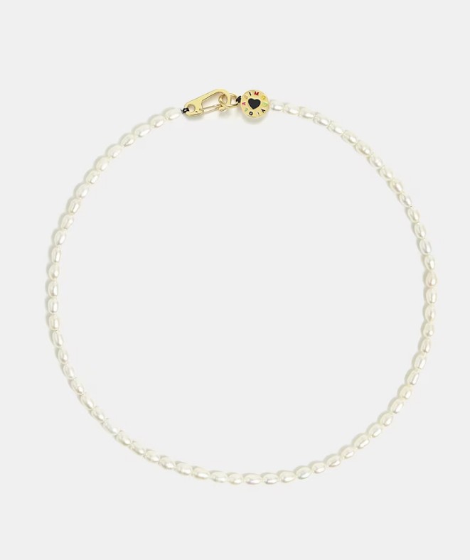 Collar corto perla dorado el corte ingles