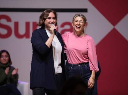 Yolanda Díaz Ada Colau Barcelona Sumar Yolanda Díaz Ada Colau Barcelona Sumar