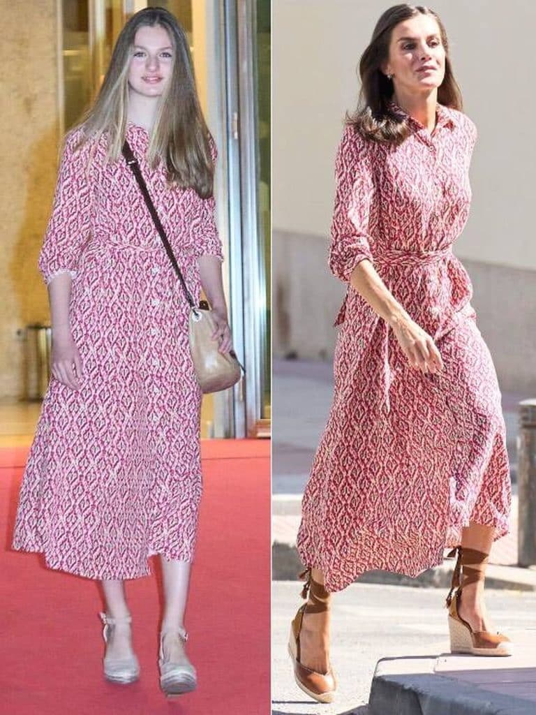 El viejo truco de asaltar el clóset de mamá que está utilizando la Princesa Leonor con las prendas de la reina Leticia