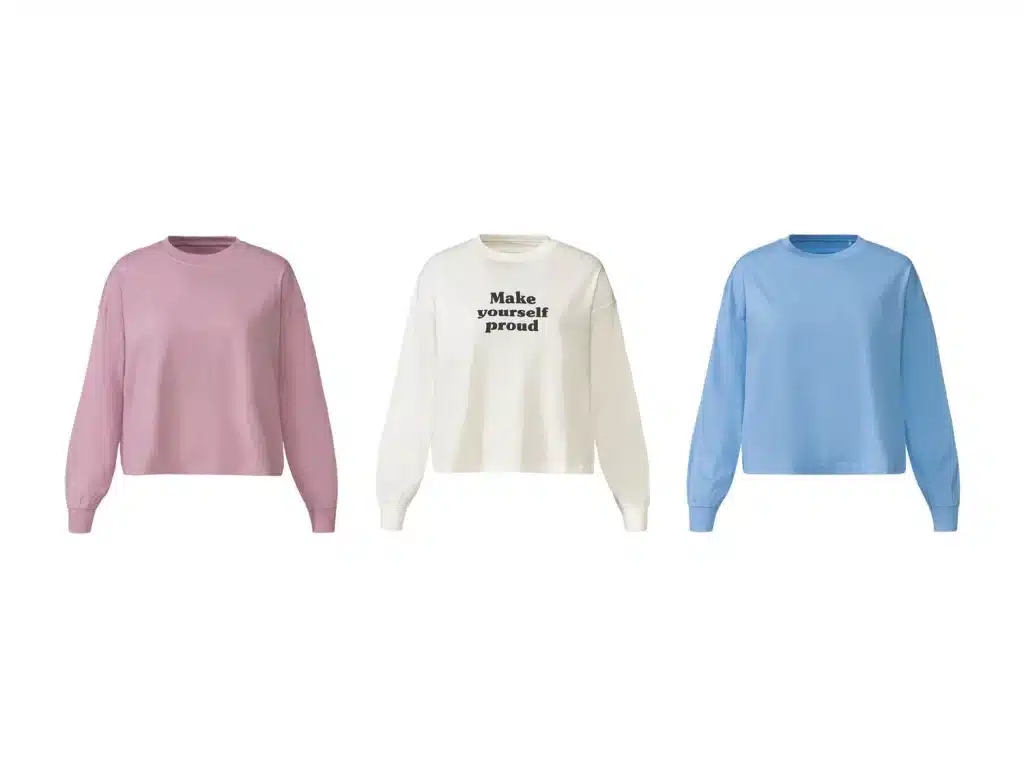 Lidl - Camiseta de manga larga para mujer