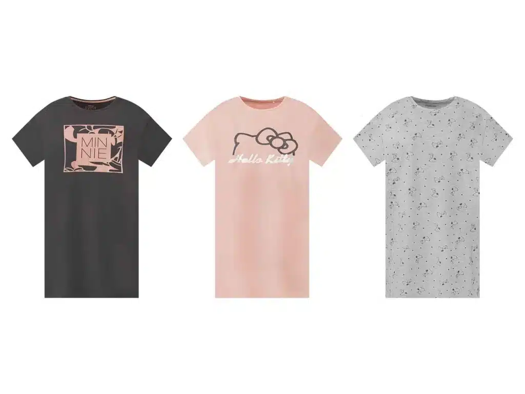 Lidl - Camiseta larga de licencia para mujer