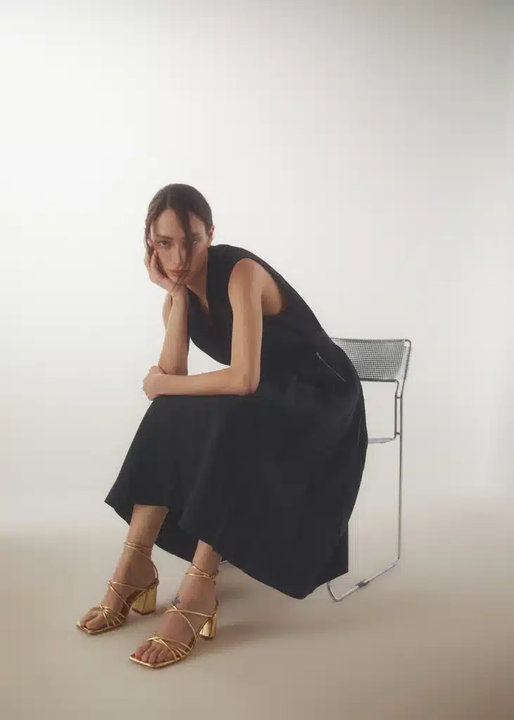 Mango - Sandalia tiras cruzadas