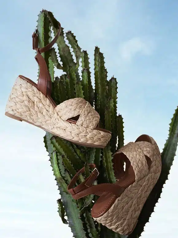 Parfois - Sandalia Cuña De Rafia