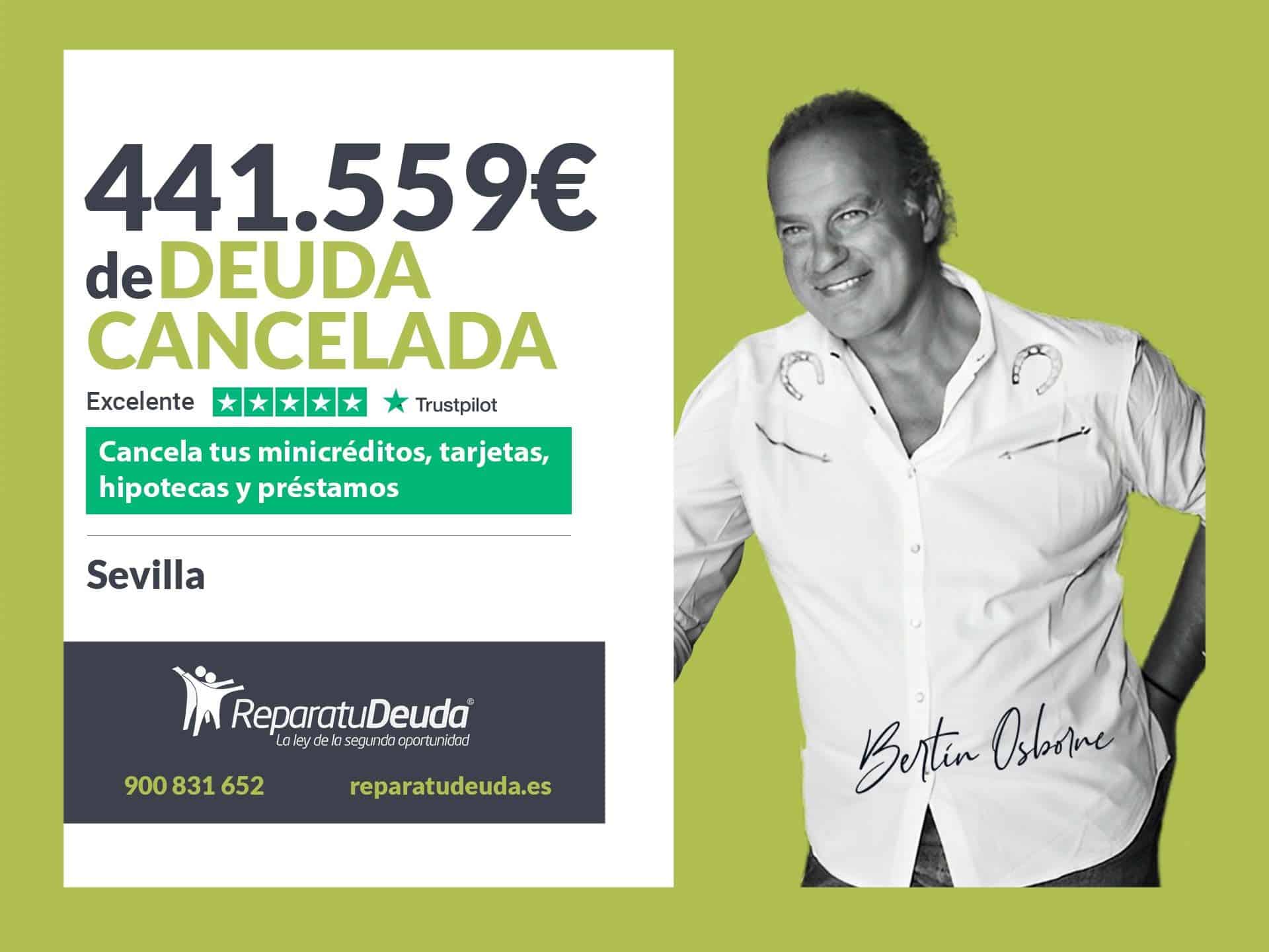 Repara tu Deuda Abogados cancela 441.559€ en Sevilla (Andalucía) con la Ley de Segunda Oportunidad 1 REPARA minBEPI 16