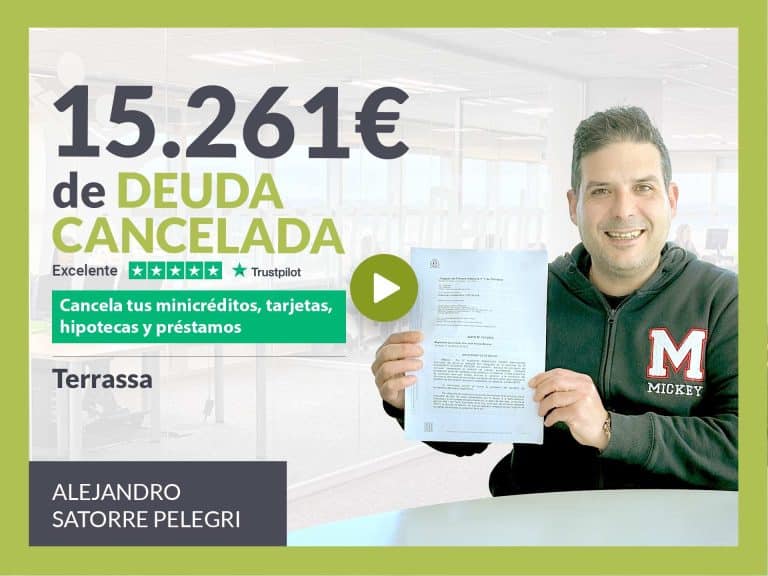 Repara tu Deuda Abogados cancela 15.261€ en Terrassa (Barcelona) con la Ley de Segunda Oportunidad