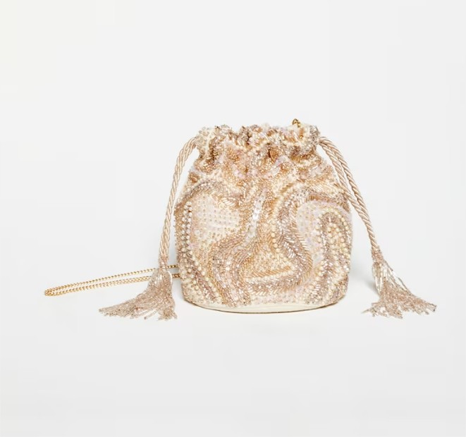 Saco beads dorado el corte ingles