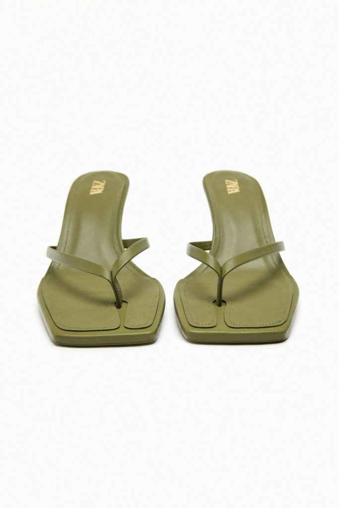 Zara: las sandalias con tacón y comodísimas para el buen tiempo