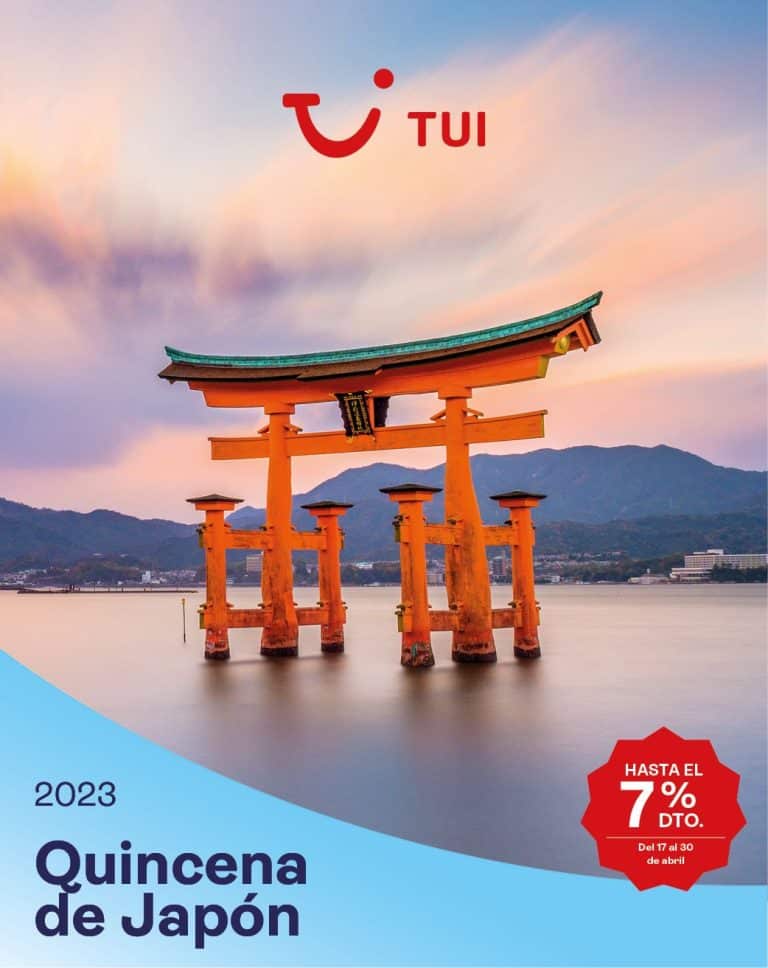 Japón está en auge y TUI repite campaña con hasta un 7% dto. en toda la programación del destino