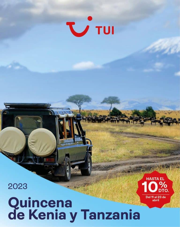 "Quincena de Kenia y Tanzania", la nueva campaña de TUI con hasta un 10% de descuento