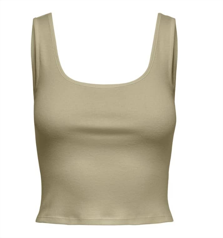 Top de mujer tipo crop de tirantes