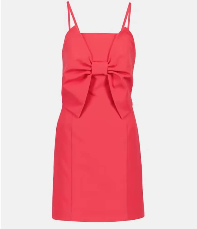 Vestido corto con lazo