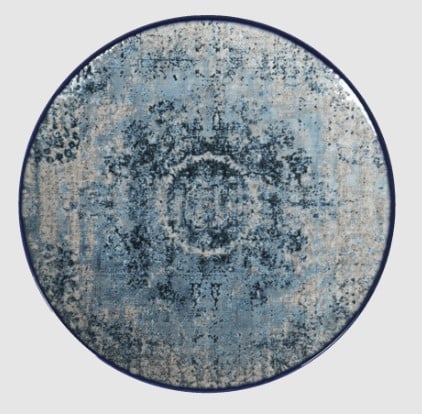 Plato llano azul de Aldi