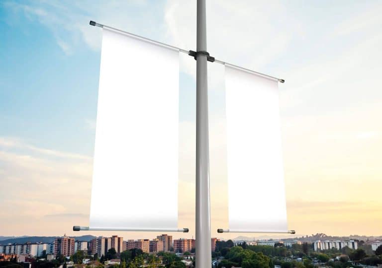 Banderas personalizadas para publicitar una empresa