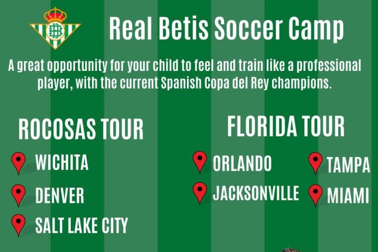 Real Betis soccer camps en Estados Unidos
