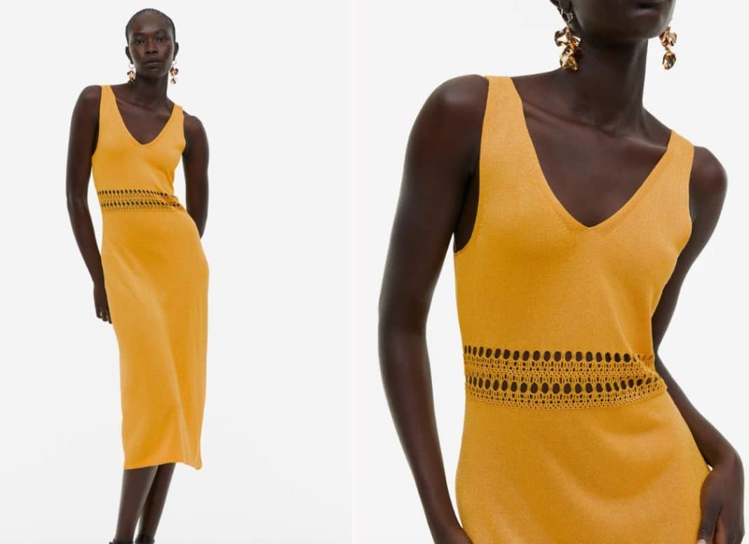 Vestido en punto fino de H&M