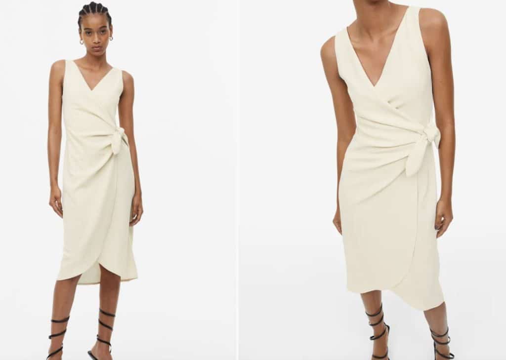 H&M tira la casa por la ventana con unos vestidos de primavera que ni Primark 85 Vestido cruzado con escote en V de H&M