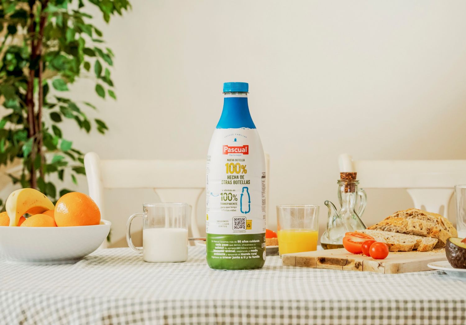 botella reciclada pascual