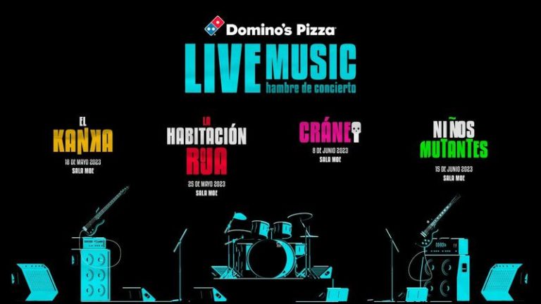 La Habitación Roja, El Kanka, Cráneo y Niños Mutantes estarán en Domino's Live Music 2023